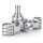 PZ-Tuning CNC Gabelbrücke Version 2025 | Silber | inkl. Teilegutachten für Simson S51, S70, S70 , S53, S83