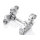 PZ-Tuning CNC Gabelbrücke Version 2025 | Silber | inkl. Teilegutachten für Simson S51, S70, S70 , S53, S83