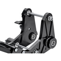 PZ CNC Motorhalter mit Kettenführung Simson S51 SCHWARZ