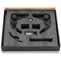 PZ CNC Motorhalter mit Kettenführung Simson S51 SCHWARZ