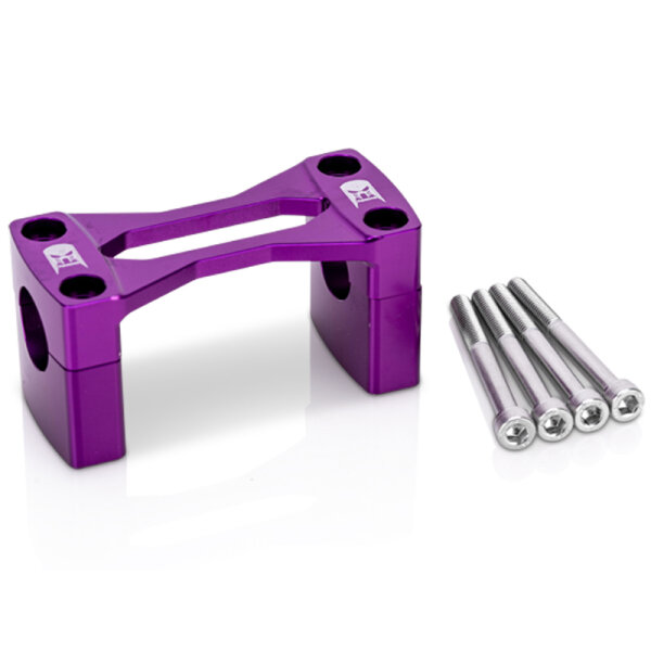Lenkerklemme CNC Racing mit Teilegutachten für Simson S51 und S50 Lila