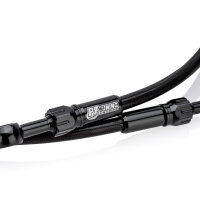 PZ-Tuning Stahlflexbremsleitung 880mm Schwarz f. Enduro...