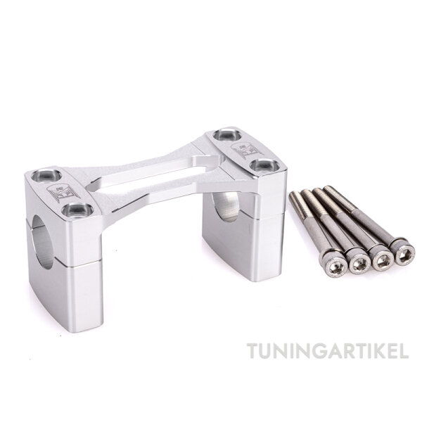 Lenkerklemme CNC Racing mit Teilegutachten für Simson S51 und S50 Alu Natur